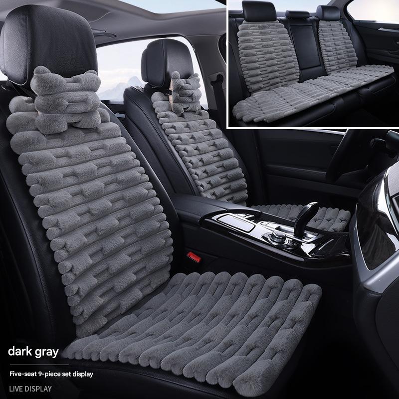 dark gray five-seat 9-piece set