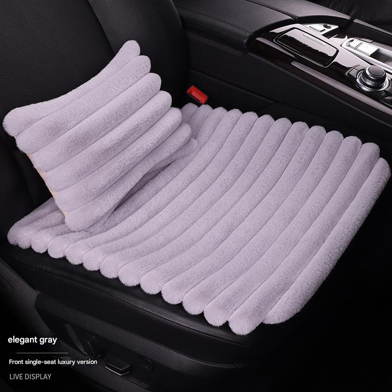 Elegant gray front single seat   1 lumbar pillow