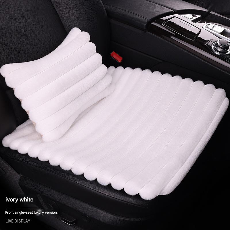 Ivory white front single seat   1 lumbar pillow