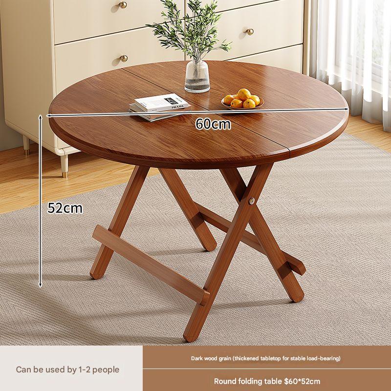 Brown thickened 60 round surface installation-free table height 54cm