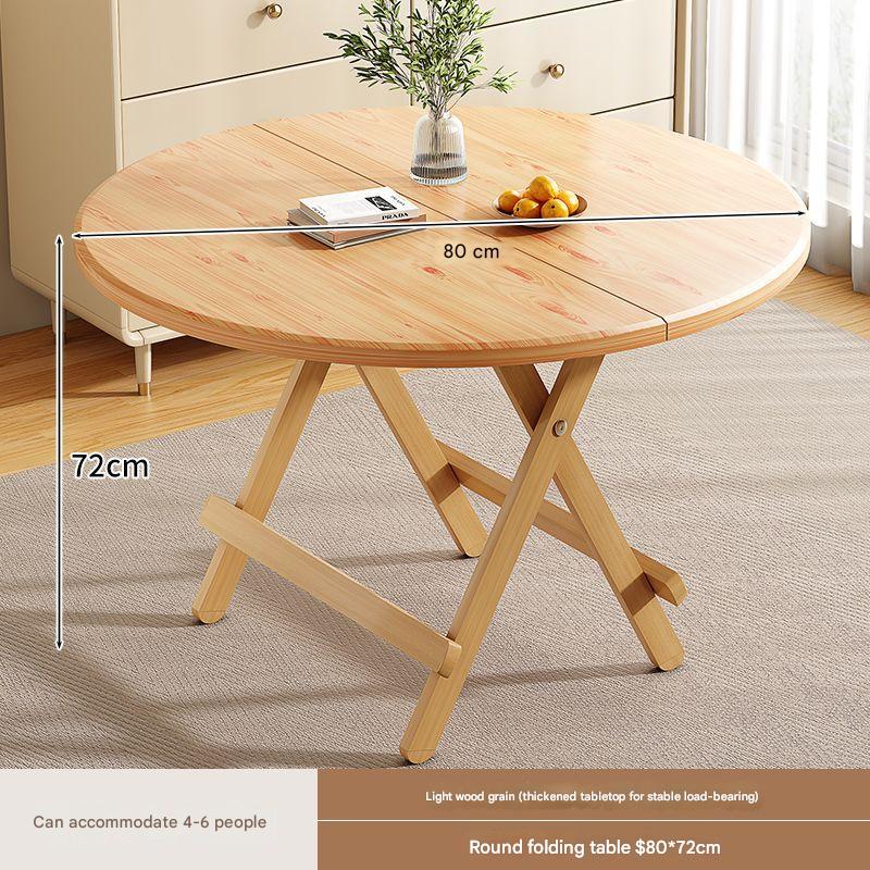 Original color thickened 80 round surface installation table height 72cm