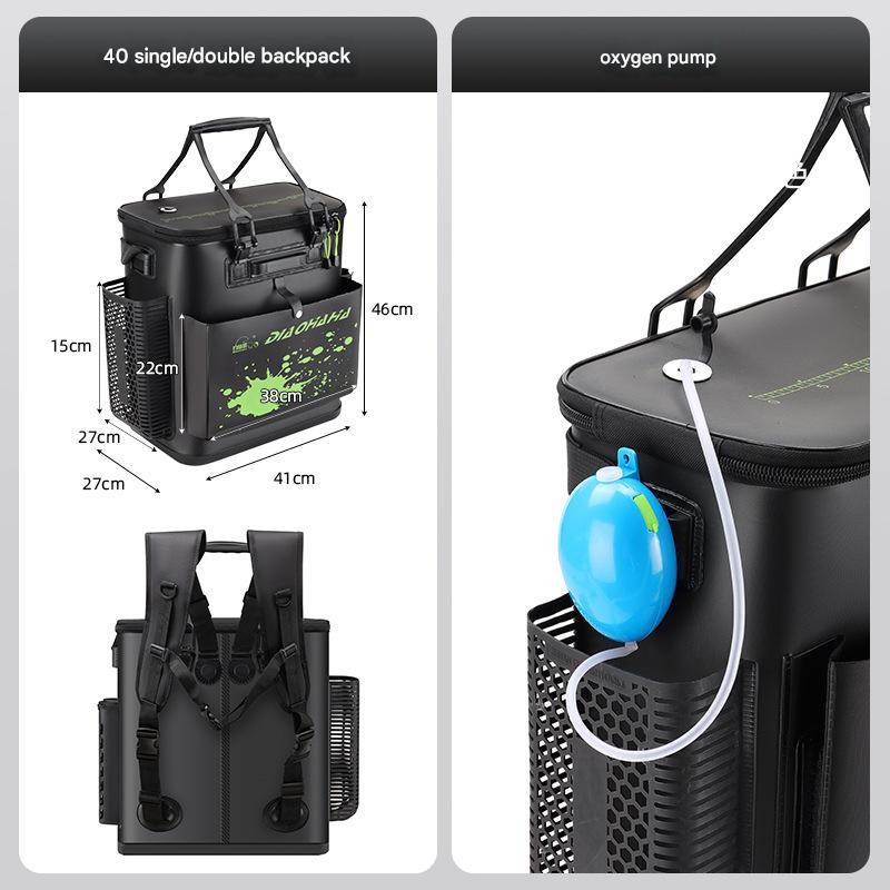 Black 40cm backpack   oxygen pump