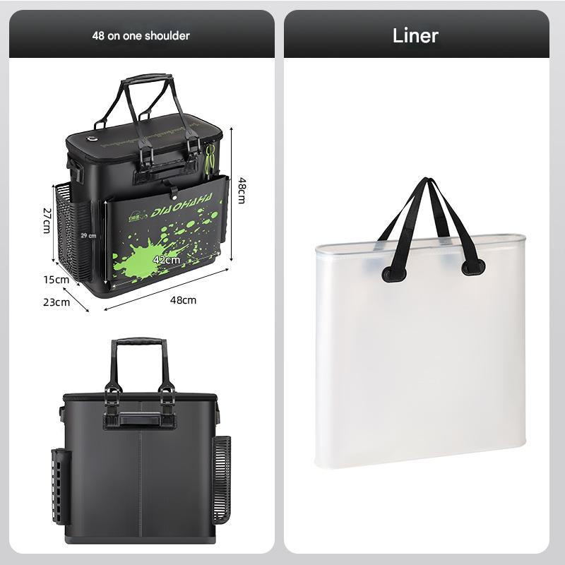 Black 48cm shoulder bag   liner