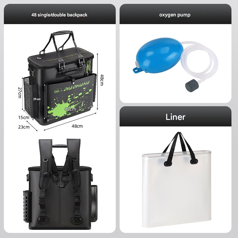 Black 48cm backpack   oxygen pump   inner liner
