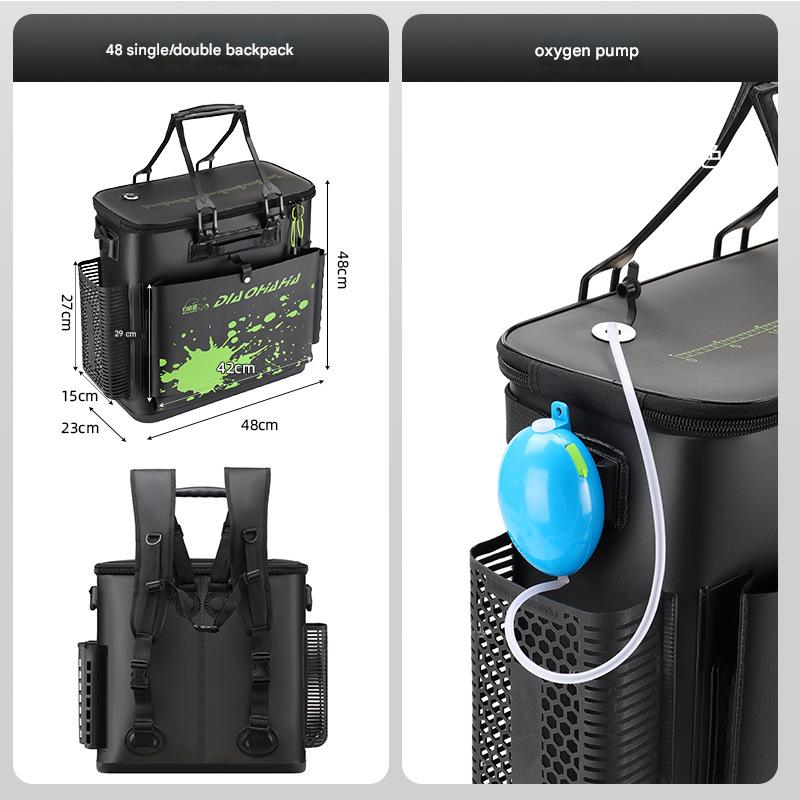 Black 48cm backpack   oxygen pump