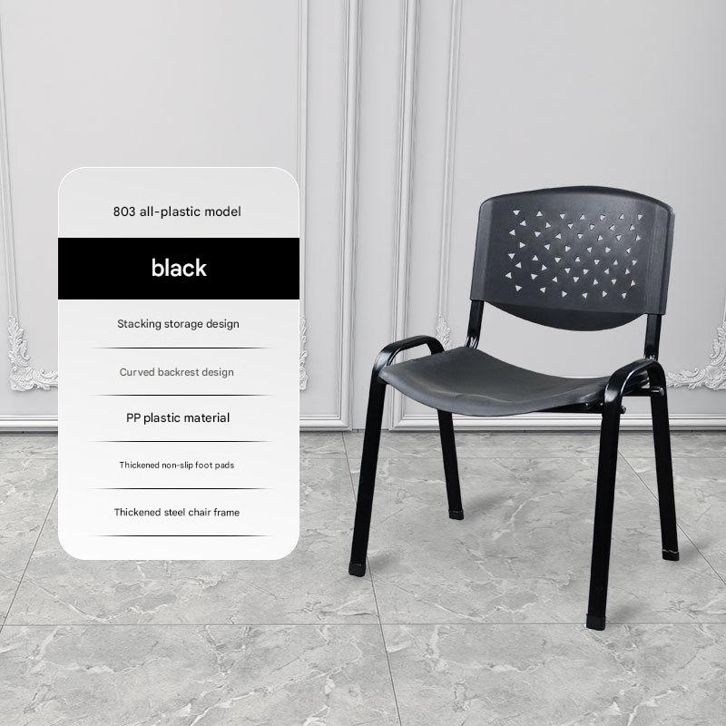[Single chair * black frame * full plastic] Black