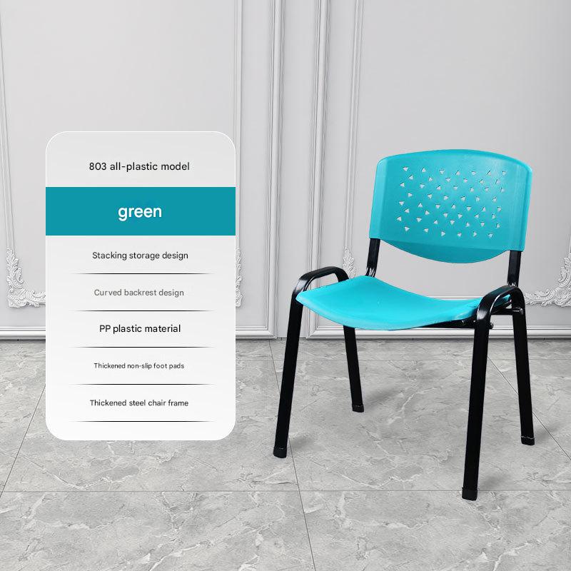 [Single chair * black frame * plastic] Green