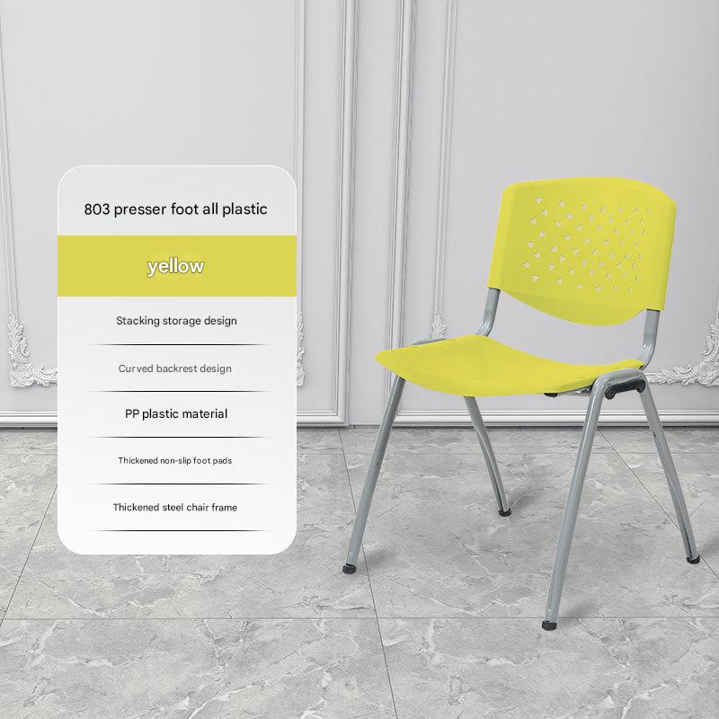 [single chair*grey frame*all plastic]yellow