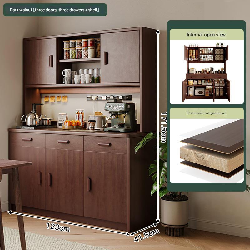 [upgraded solid wood ecological board-widened operating table] dark walnut color 123*41.5*171