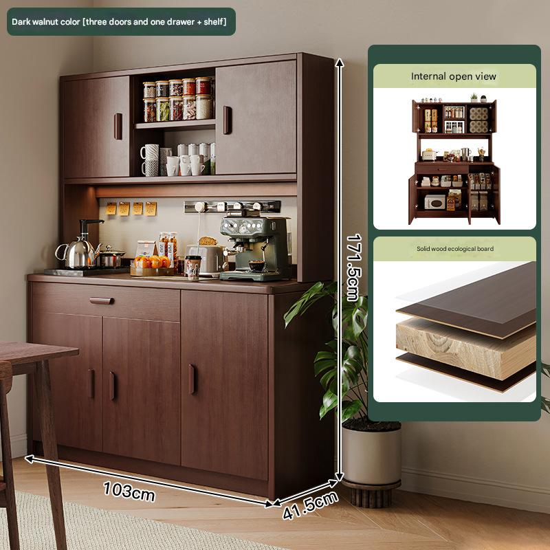 [upgraded solid wood ecological board-widened operating platform] dark walnut color 103*41.5*171.5cm