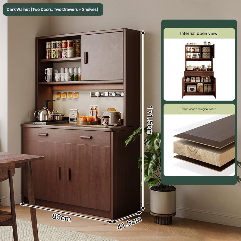 [upgraded solid wood ecological board-widened operating platform] dark walnut color 83*41.5*171.5cm