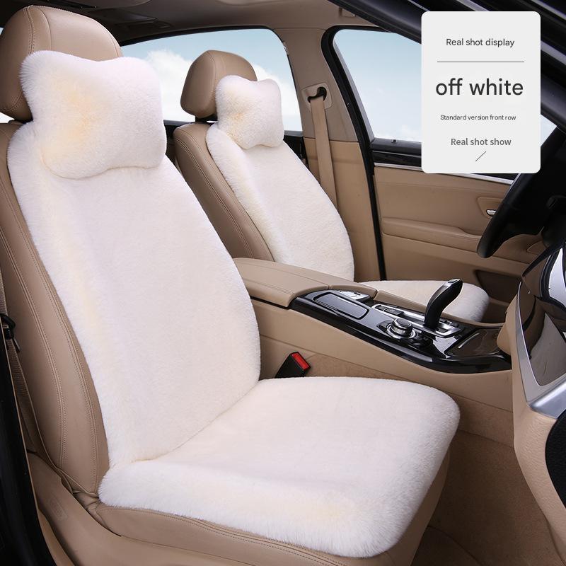 Off-white driver's co-pilot   2 headrests   2 waist pillows