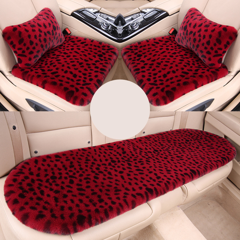 Burgundy three-piece set   2 waist pillows