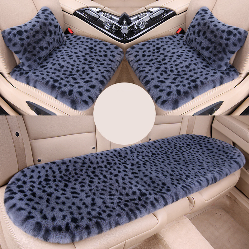 Gray three-piece set   2 waist pillows