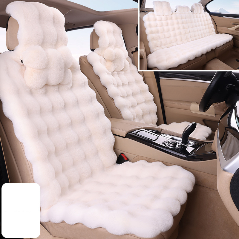 Off-white comfort-five-seater car