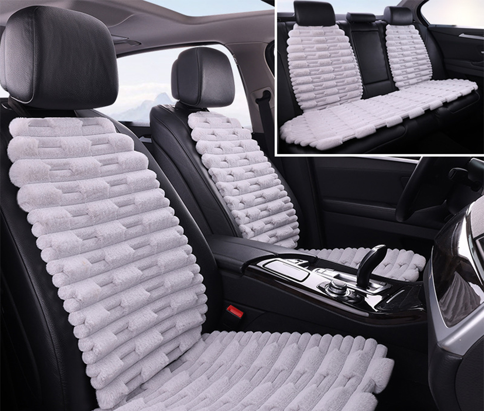 Elegant gray five-seat seven-piece set