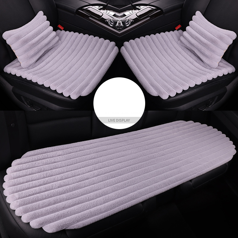 Elegant gray five-seat three-piece set   2 waist pillows