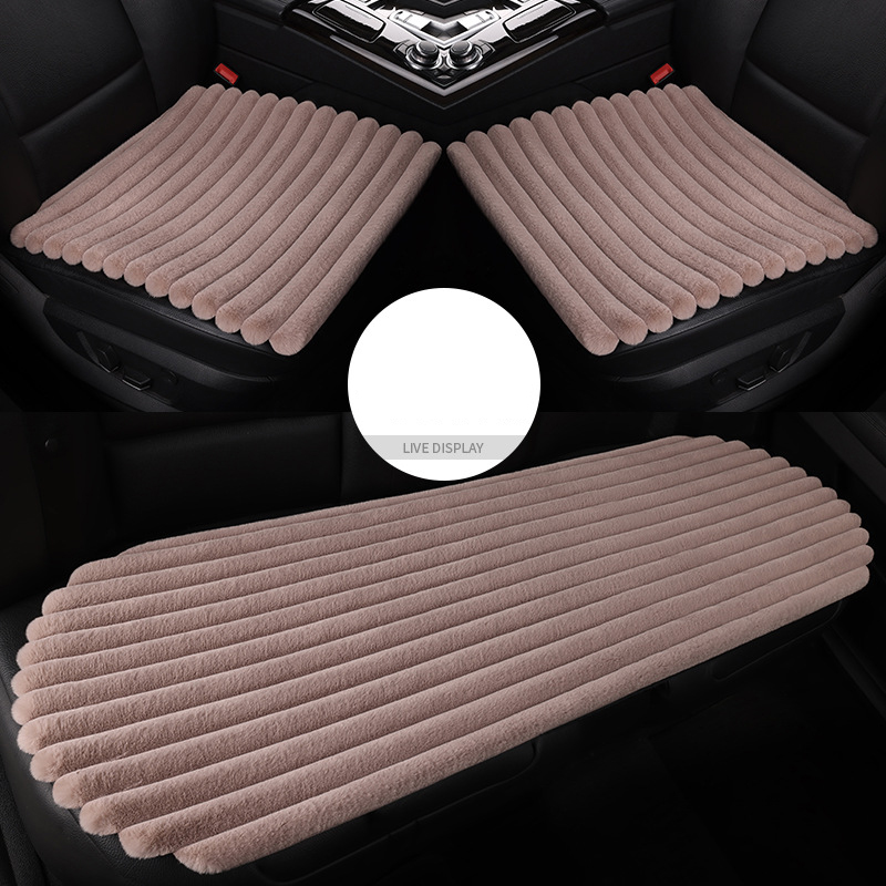 Bean paste color full car five-seater three-piece set