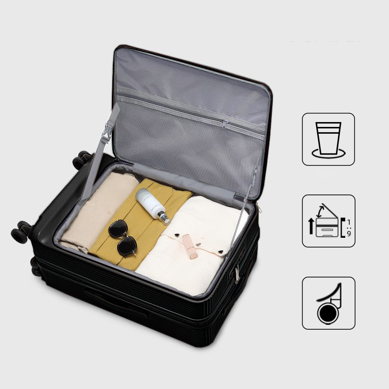 black with front extender and USB