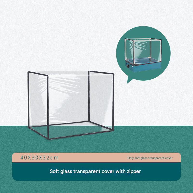 Soft glass rain film with zipper