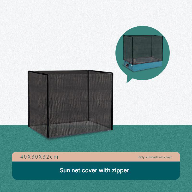 Zippered sunshade net cover