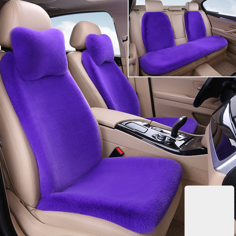 Violet car with five seats and nine-piece set