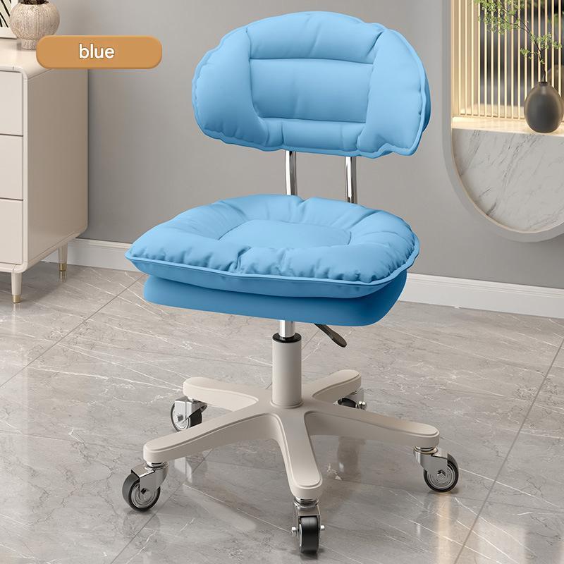 Blue with metal bearing wheels