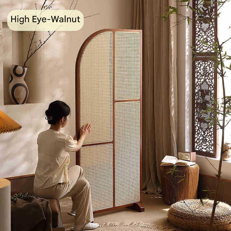 high style eye rattan walnut color