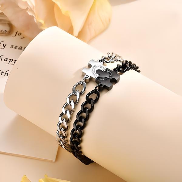 love puzzle bracelet style 1 White women's model