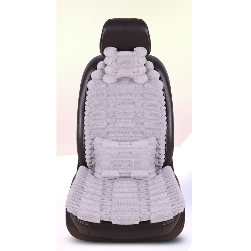 Elegant gray 1 seat 1 backrest 1 headrest 1 lumbar pillow