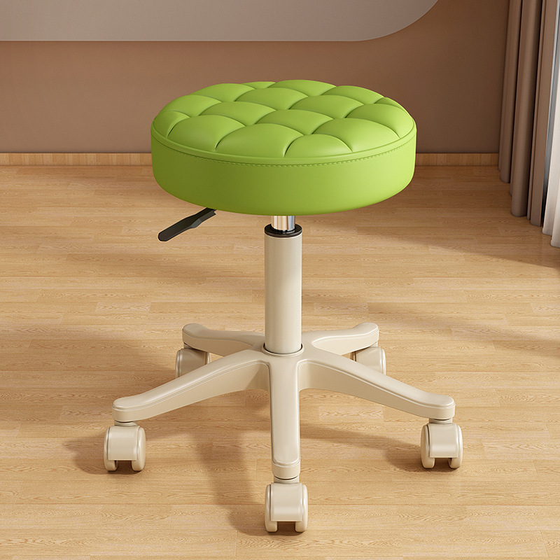 Light beige pulley fruit green plaid surface