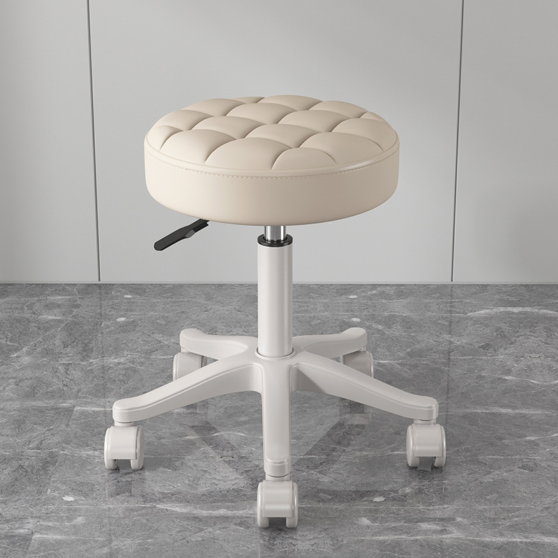 Pure white pulley creamy-white square grid surface