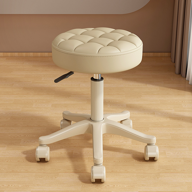 Light beige pulley creamy-white square surface