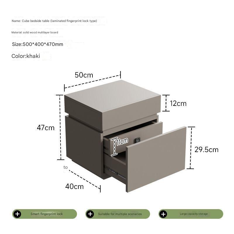 0.5m fingerprint lock khaki