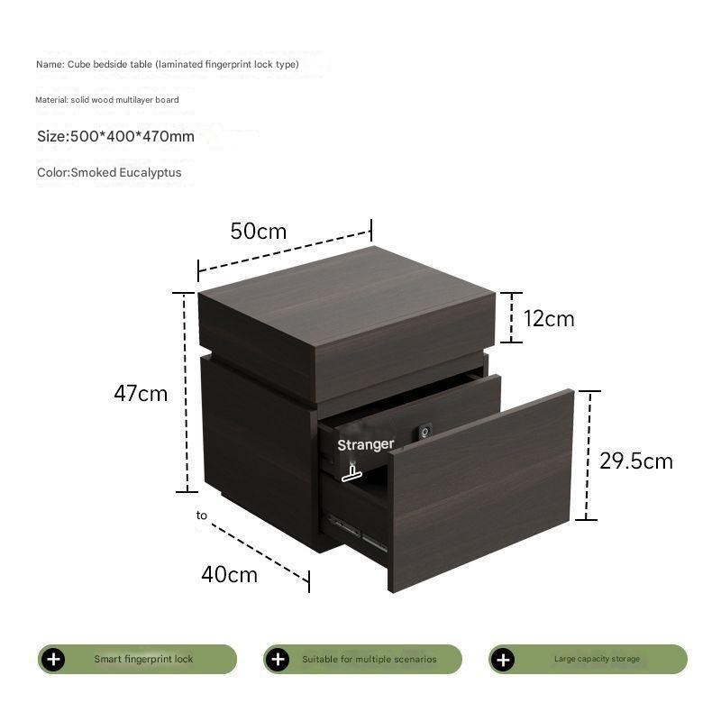 0.5m  fingerprint lock smoked color
