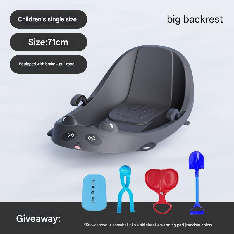 large backrest 100cm obsidian black-gift pack