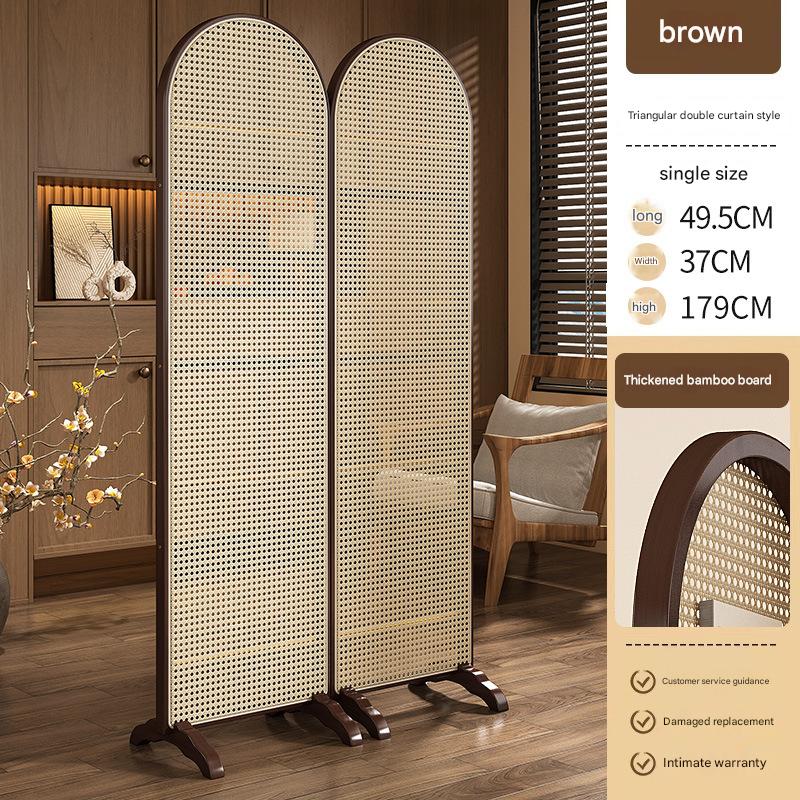 Tea-Triangle Double Curtain