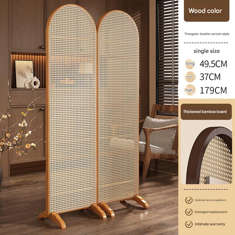 Log color-Triangle double curtain