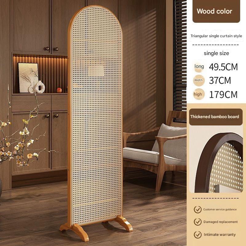 Log color-triangle single curtain