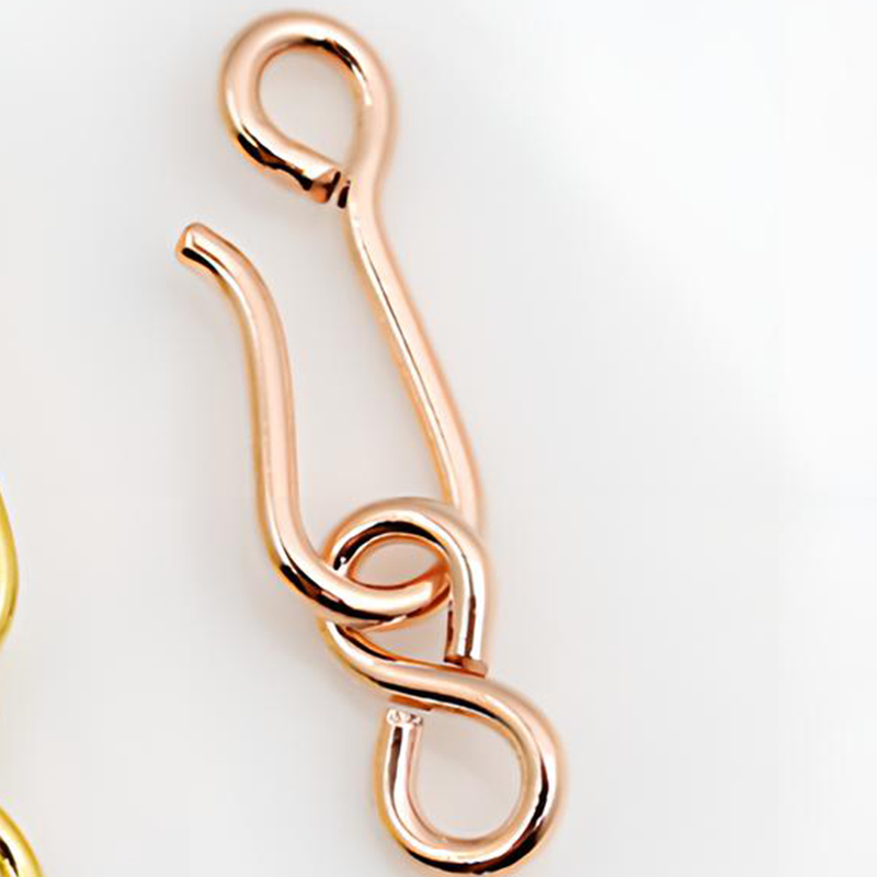 4 rose gold color plated