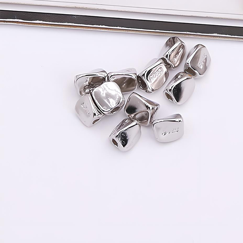 real platinum plated 3.8x3.3mm