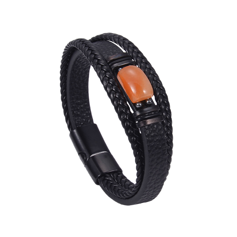 Red aventurine tiger eye bracelet 7.5inch