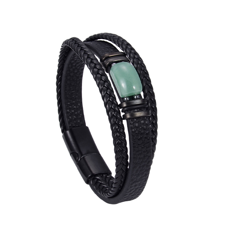 3:Green aventurine tiger eye bracelet