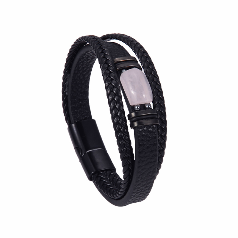 6:Rose quartz tiger eye bracelet