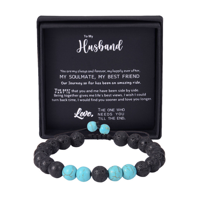 4:Blue turquoise to my husband