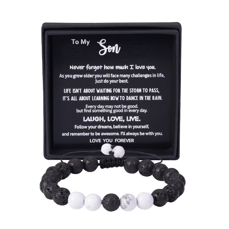 11:White turquoise to my son