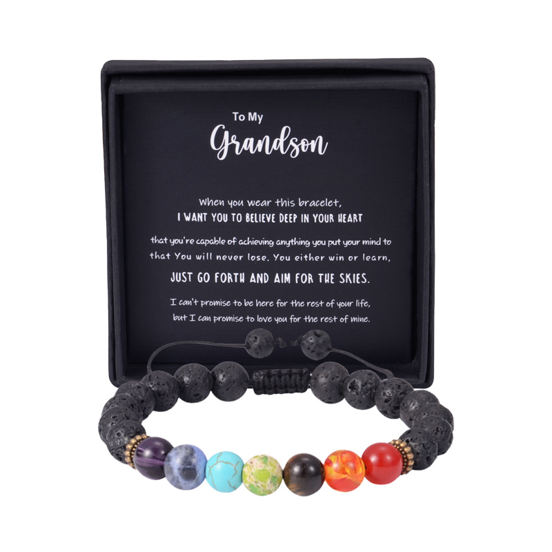 15:Colorful stone to my grandson