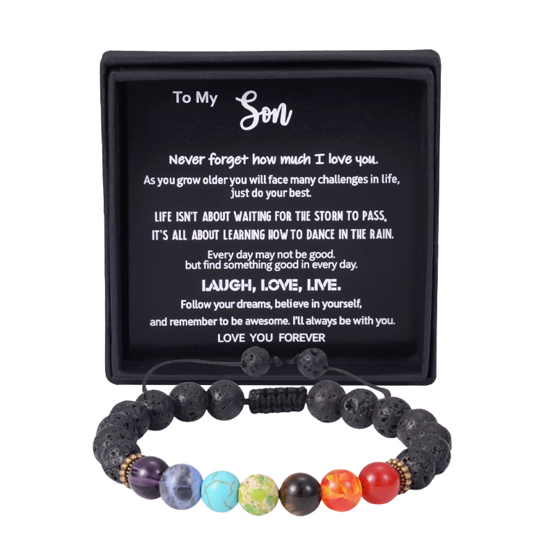 17:Colorful stone to my son