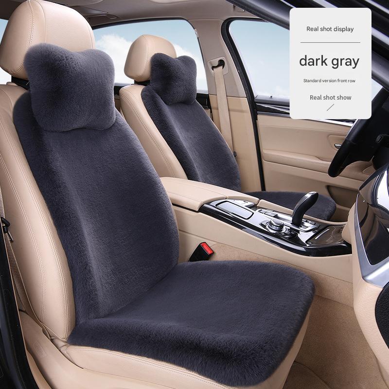 Dark gray driver and passenger   2 headrests   2 waist pillows