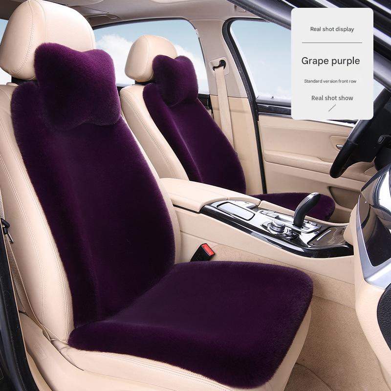 Grape purple driver co-pilot   2 headrests   2 waist pillows